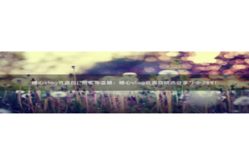 糖心vlog兔兔：糖心vlog资源包(\