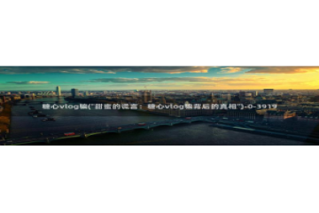 糖心vlog自慰：糖心vlog骗(\