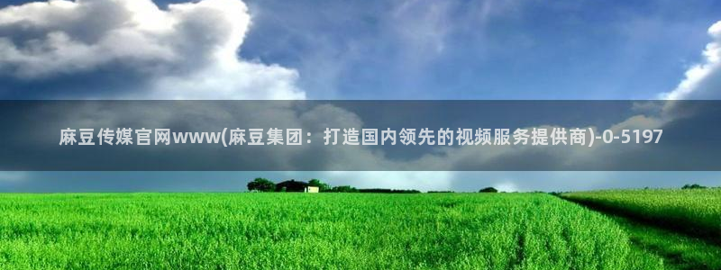 麻豆视频 精选页面